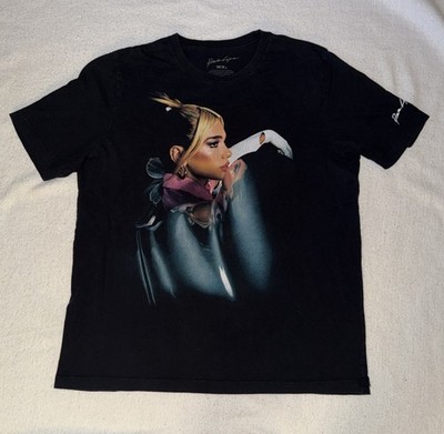 Dua Lipa Tシャツ L Dua Lipa Future Nostalgia Official Tour Merch - Black Band T-Shirt