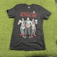 Roman Reigns Jey Jimmy Uso Bloodline WWE Authentic Black T Shirt M