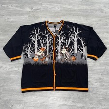 Disney Her Universe Mickey Friends Halloween Cardigan Size 3 Oversized Fit NWT