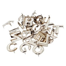 Prettyia 26Pcs Silver Alloy Flat Rivet Leathercraft Studs Prong Decorative