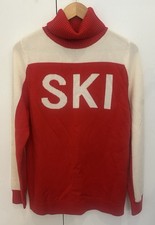 Perfect Moment Mens Red Ski Jumper Size M Merino Wool Brand New No Tags RRP £350