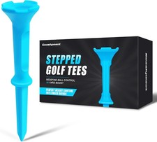 Plastic Step Golf Tees 110 Count 3-1/4" 1-1/2" 4 Prong