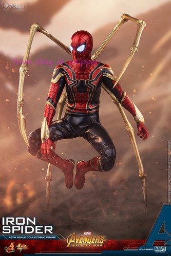 Perfect HotToys Mms482 1/6 Avengers Infinity War Iron Spider Action Figure