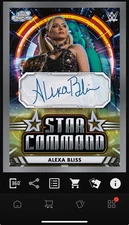Topps WWE Slam Cosmic Chrome Alexa Bliss Star Command Iconic