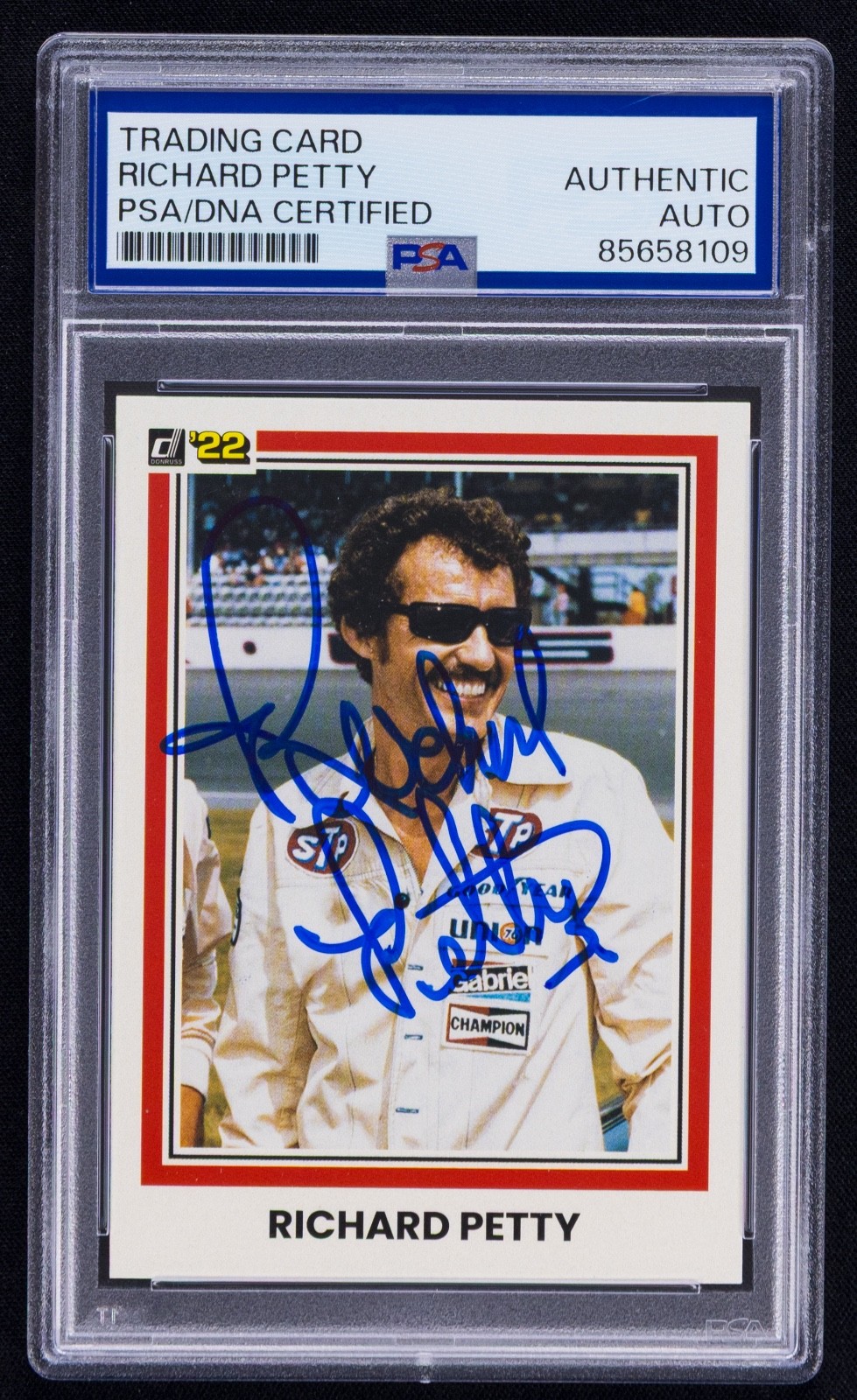 Richard Petty Signed 2022 Donruss Card #198 (PSA) NASCAR Racing Auto
