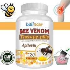 Bee venom capsules  Relieve pain, reduce inflammation, and promote joint health