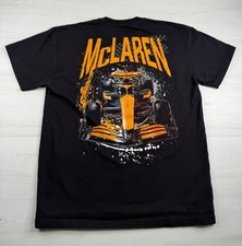 McLaren Formula 1 Team Graphic T Shirt Black Short Sleeve Crew Neck Racing Men M