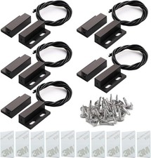 5Pcs Recessed Wired Security Window Gate Contact Sensor Alarm Magnetic Reed Swit