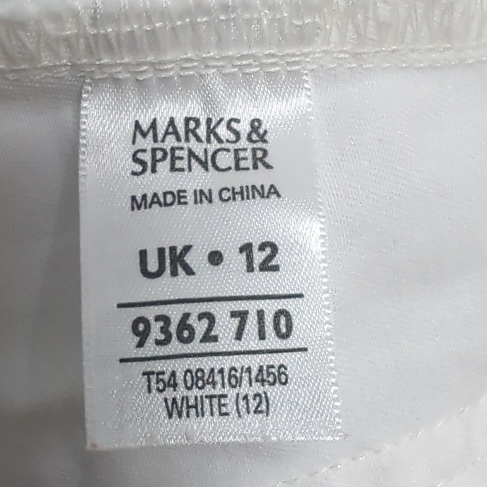 Vintage Marks & Spencer Y2K Womens White Cotton Twill Zip Jacket Pockets UK 12 image 10