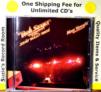 CD Bob Seger Nine Tonight #B VG+ NICE Live Concert -Hollywood Nights -Fire Lake