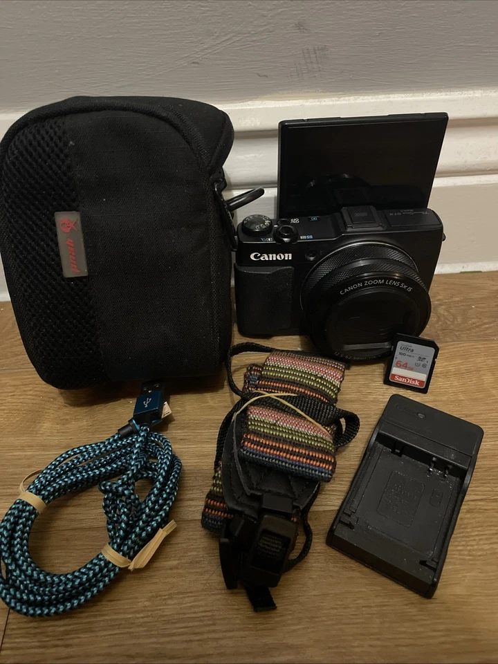 Canon PowerShot G1 X Mark II Touch Flip Screen  5x Zoom Digital Camera W/Charger - Image 3 of 4