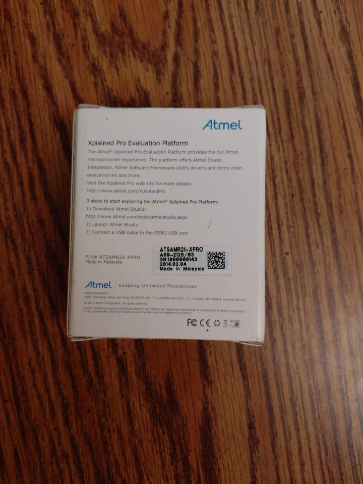 Kit de evaluación ATMEL SAM R21 Xplained Pro ATSAMR21-XPRO sin probar Foto 4 de 4