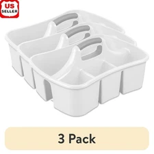 Divided Caddy Utility Storage Organizer W/ Comfortable Handle Cleaning Supplies