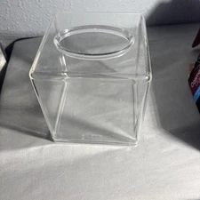 Tissue Box Cover Square, Acrylic Tissue Box Holder, Clear Designed for DIY Decor