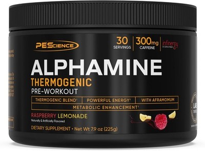 PEScience Alphamine Thermogenic Pre-Workout,Fat Burning PreWorkout Energy Powder