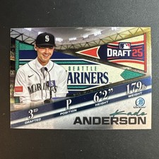 2025 Bowman Draft Baseball Kade Anderson Bowman Draft Night #BDN-3 Mariners 
