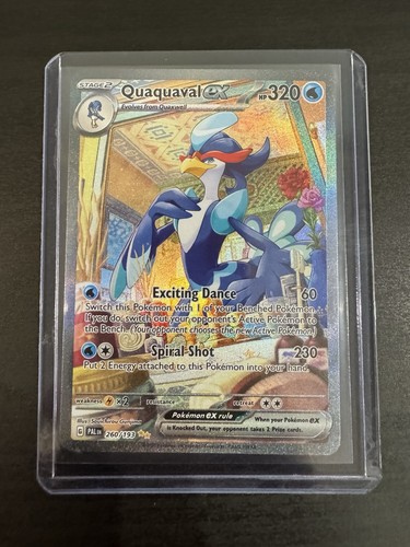 Pokémon Quaquaval ex 260/193 Paldea Evolved SIR Holo 320 HP EN NM