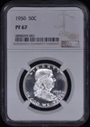 1950 Proof Franklin Half Dollar 50c NGC PF67 RED-006
