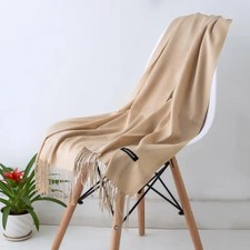 2023 New Women Scarf Thin Shawls Solid Color Women Scarf Winter Hijabs Tassels L