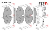 FTE Bremsbelagsatz Scheibenbremse 9011194 FüR VW Golf 8 CD1 DA1 Caddy 5 SBA SBH