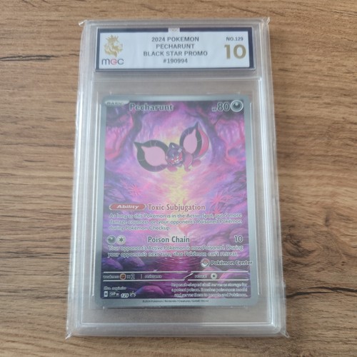 MGC 10 - Pecharunt SVP 129 Pokemon Center Stamped ETB Promo - Gem Mint