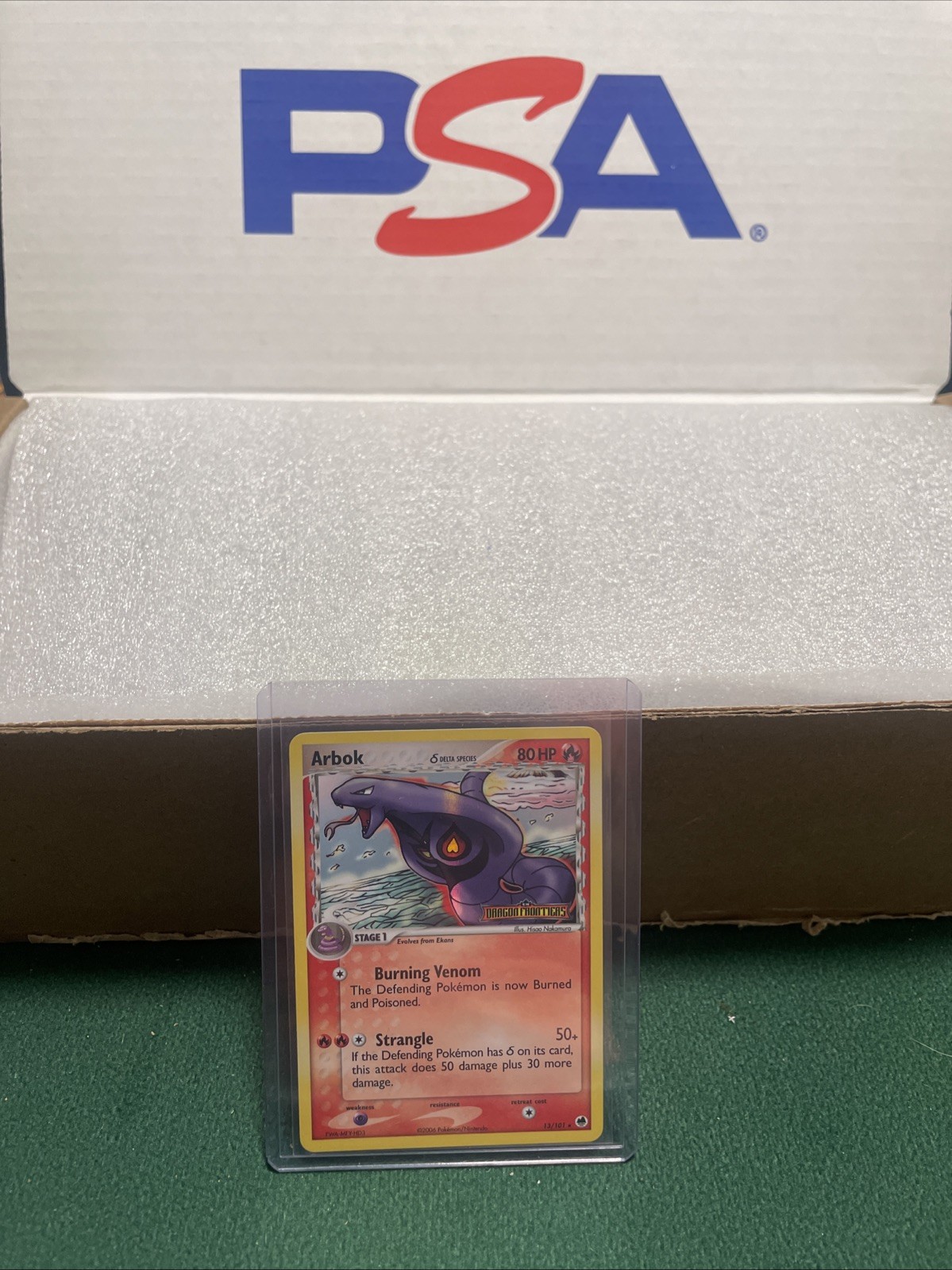 Pokemon TCG: Arbok Reverse Holo Stamped, Dragon Frontiers #13/101. LP