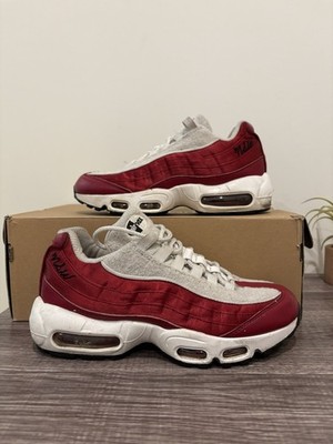 7.5W 6M Nike Air Max 95 Low Top Sneakers Red Crush/White-Black AA1103-601