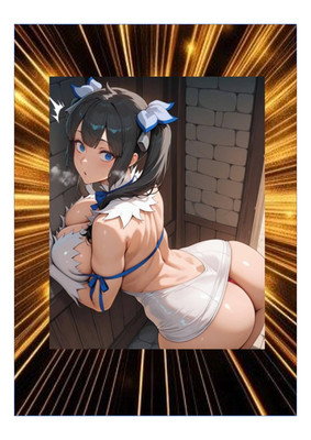 Hestia DanMachi Dungeon Custom Waifu Anime ACG Goddess Card