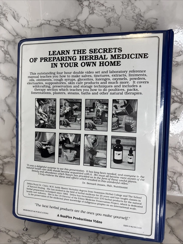 DEBRA NUZZI ST CLAIRE PREPARAÇÕES À BASE DE PLANTAS E TERAPIAS NATURAIS 2 VHS CONJUNTO TESTADO - Imagem 4 de 4