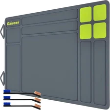 Gun Cleaning Mat, Anti-Slip Rubber Pistol Mat, 15.9" x 9.8" Pistol Cleaning Pad