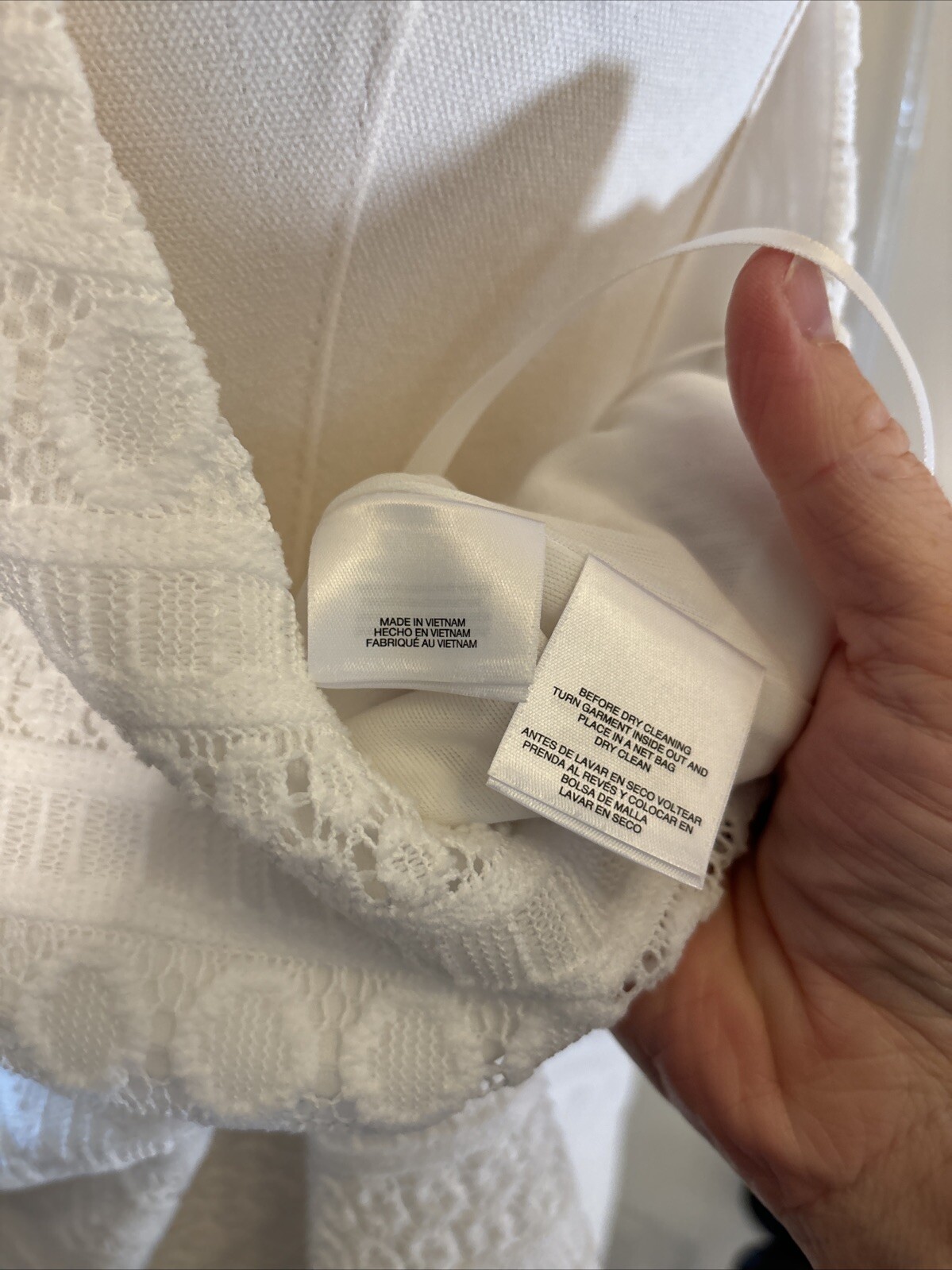 Pappagallo White Eyelet Polyester Lined Shift  Dr… - image 8