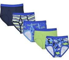 Wonder Nation 5 Pk Boy  s Briefs Size M 8 Cotton Comfort Waistband Tag Free