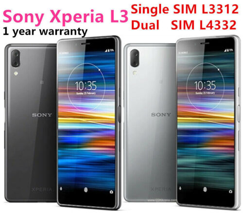 Sony Xperia L3 L3312 L4312 32GB Fingerprint 4G Unlocked Smartphone -New Sealed - Afbeelding 1 van 16