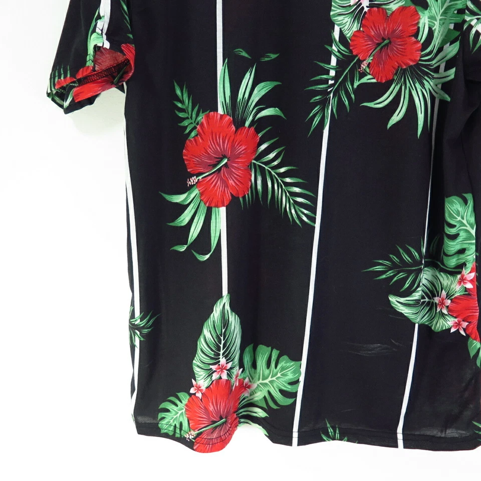 Camiseta Fresh Prince Of Bel Air masculina preta listrada floral tamanho G nova com etiquetas - Imagem 2 de 4