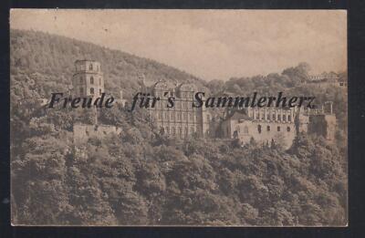 1103U postcard Heidelberg & Castle vd Hirschgasse ges from 1909 Baden-Wü