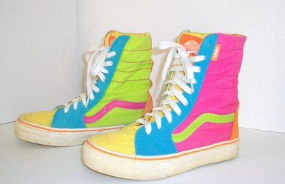 color block vans high top