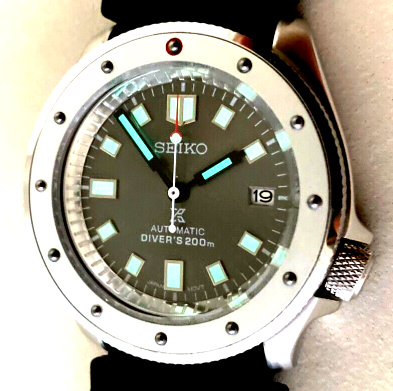 NH35 MOD タートルダイバー 腕時計 Mod NH35 SKX Dress Diver 007 Ocean Turtle Sunburst Grey
