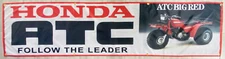Honda BIG RED 250 S ATC FLAG 2x8 feets BANNER DRAPEAU MAN CAVE GARAGE 3 Wheeler