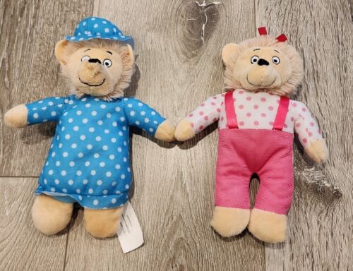 Berenstain Bears Plush Stuffed Toy Doll Lot Of Two 8” - 第 1/8 張圖片