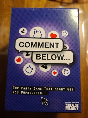 Comment Below- Game by What Do You Meme? Pre owned