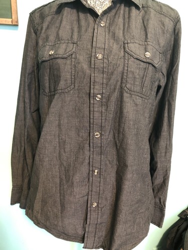 American Rag , Blusa Para Dama Manga Larga Botones Al Frente Tipo Mezclilla  M | eBay