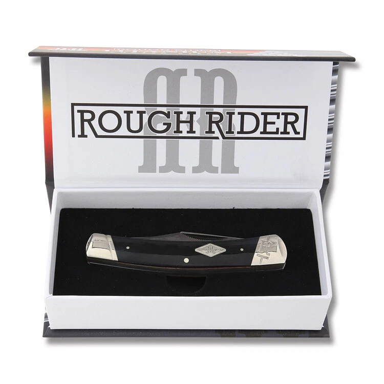 Titanium Series Moose Black Smooth Bone Handle 2 Blade 440A Stainless RR1775 - Image 2 of 2