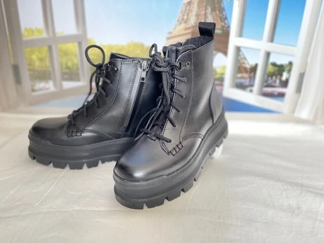 Stivali UGG ""Sidnee"" IMPERMEABILI in pelle nera taglia 9 5 **NUOVISSIMI E SPEDIZIONE RAPIDA!**