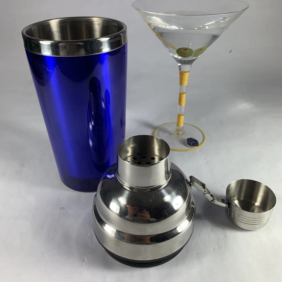 Coctelera Prodyne de acero inoxidable de 24 onzas C-24-B azul Foto 3 de 4