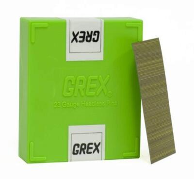 GREX 23 Gauge 1 3 8 Inch Headless Pins for P635 P645 P645L P650 P650L 10M Box