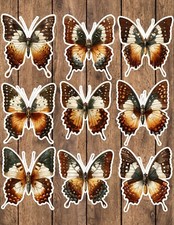 Butterfly Die Cut Vinyl Stickers Set Scrapbooking Laptop Water Bottle