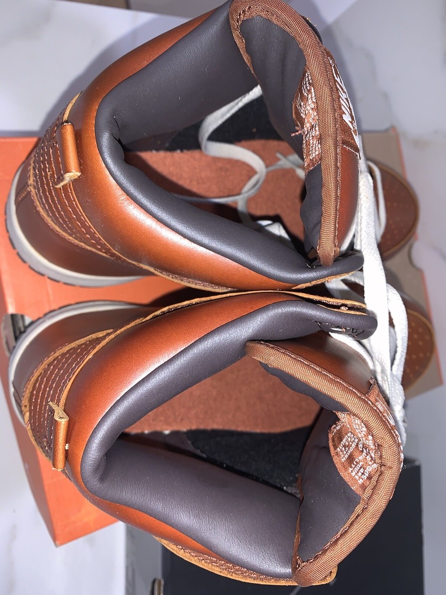 NIKE DUNK HI PREMIUM MEDIUM CURRY BROWN 305808 771 SIZE 10 VINTAGE