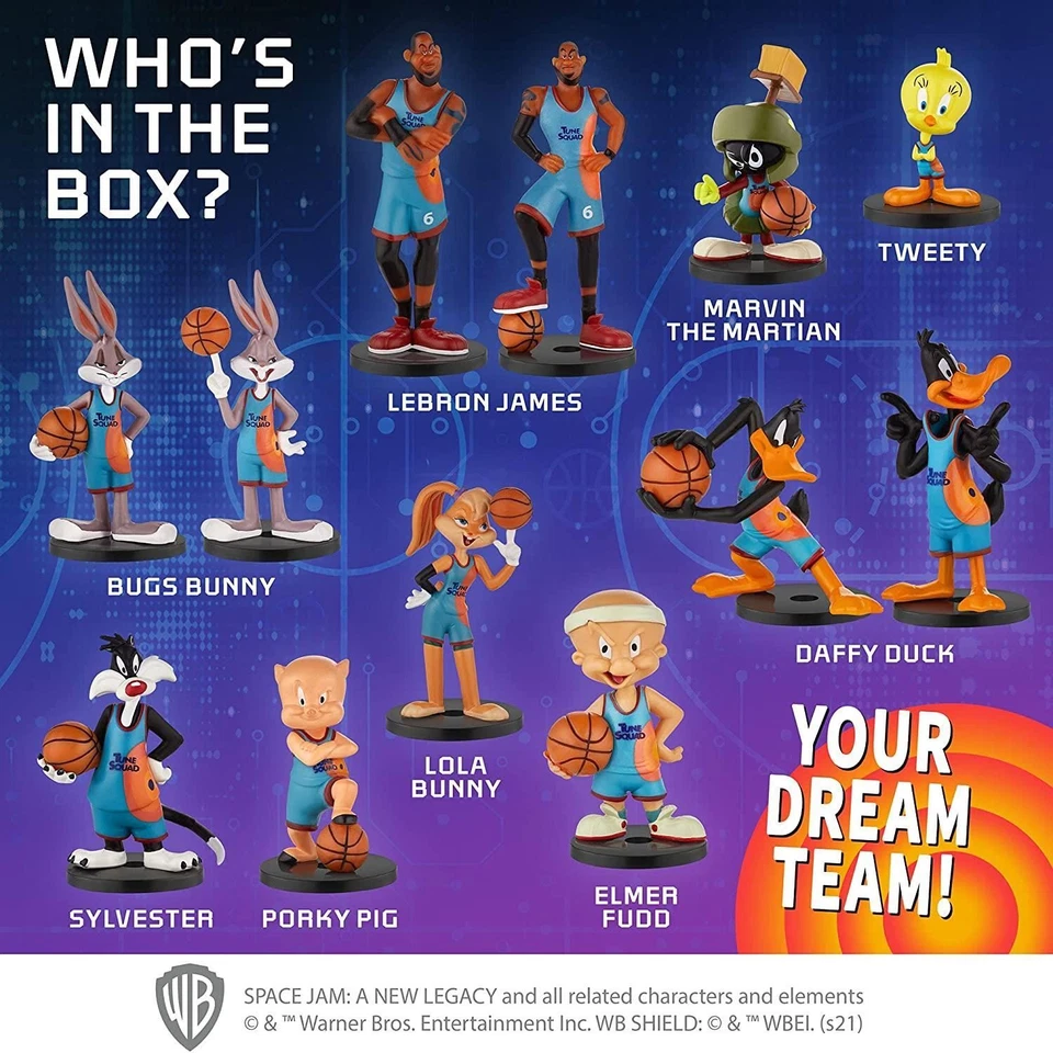 Space Jam A New Legacy Lápiz Toppers 12pk Personajes de Películas Juego de Caja de Lujo PMI Foto 4 de 4