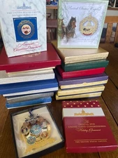 White House Govt Ornaments, Select, Mint, Mt. Vernon, Capitol, CIA, Portico LNIB