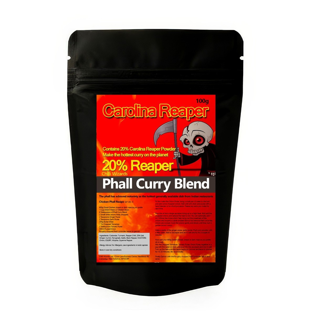 Carolina Reaper Curry Powder Warning this is 100g - Main Image